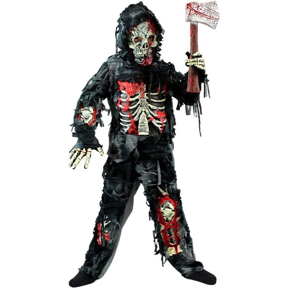 Spooktacular Creations Zombie Halloween Child Costume 5-Piece Set Large (10-12) - Picture 5 of 11
